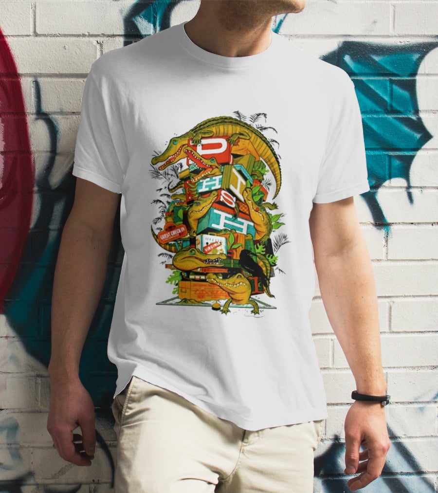 Phish Richmond Virginia October 7 2026 Allianz Amphitheater Riverfront Alligators And Luggage T-Shirt