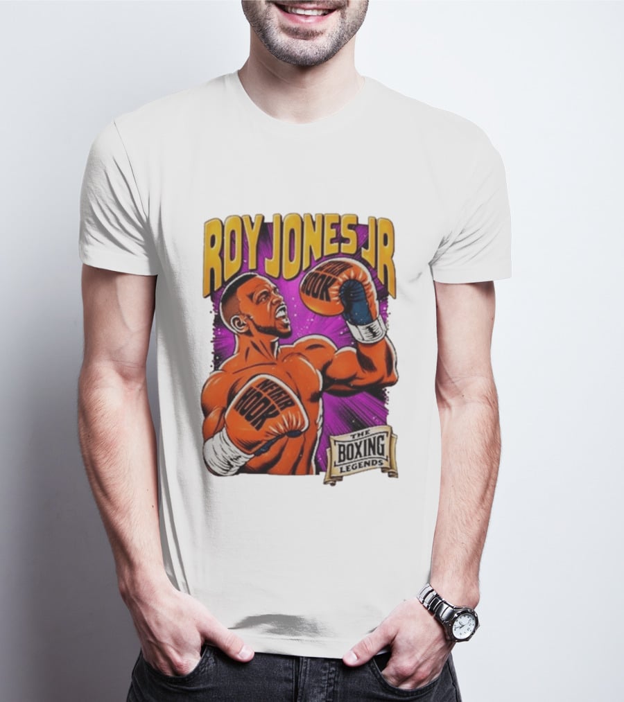 Roy Jones Jr Captain Hook Boxing Legends Wear Hook T-Shirt