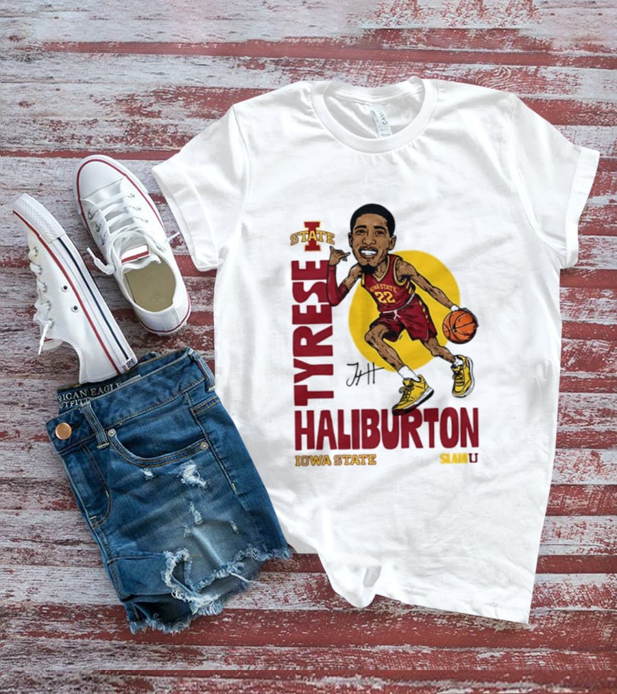 Tyrese Haliburton Iowa State Cyclones Basketball Caricature 22 T-Shirt