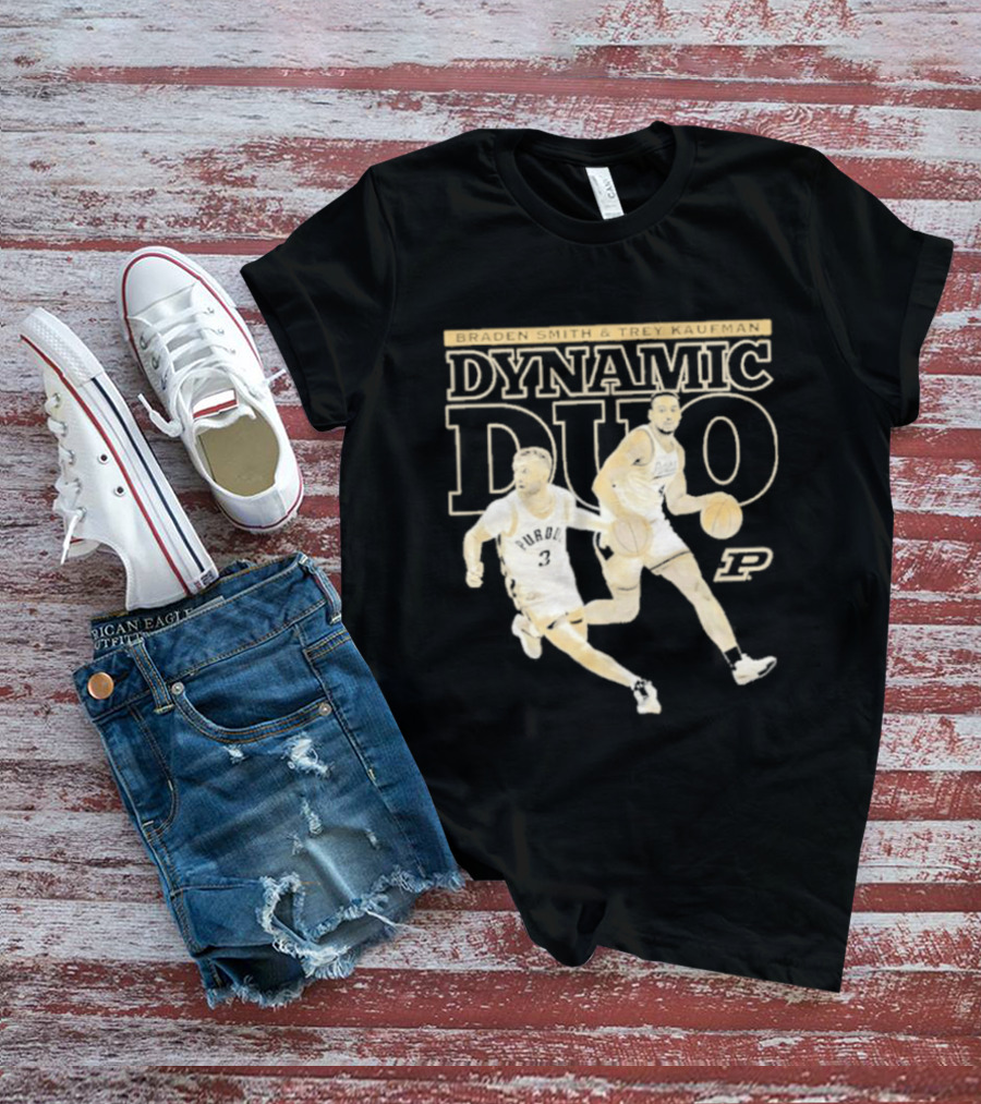 Braden Smith Trey Kaufman Dynamic Duo Purdue Boilermakers NCAA Basketball T-Shirt