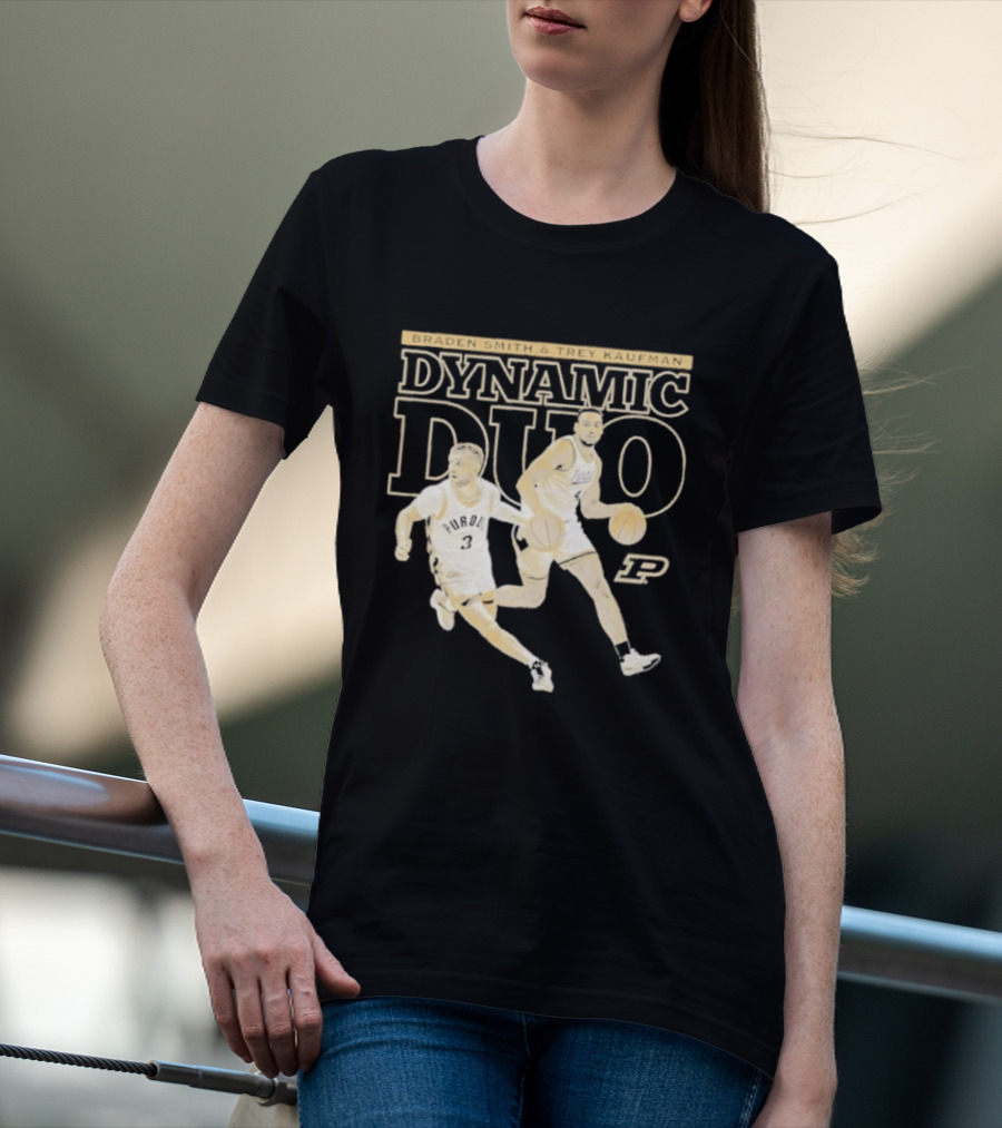 Braden Smith Trey Kaufman Dynamic Duo Purdue Boilermakers NCAA Basketball T-Shirt