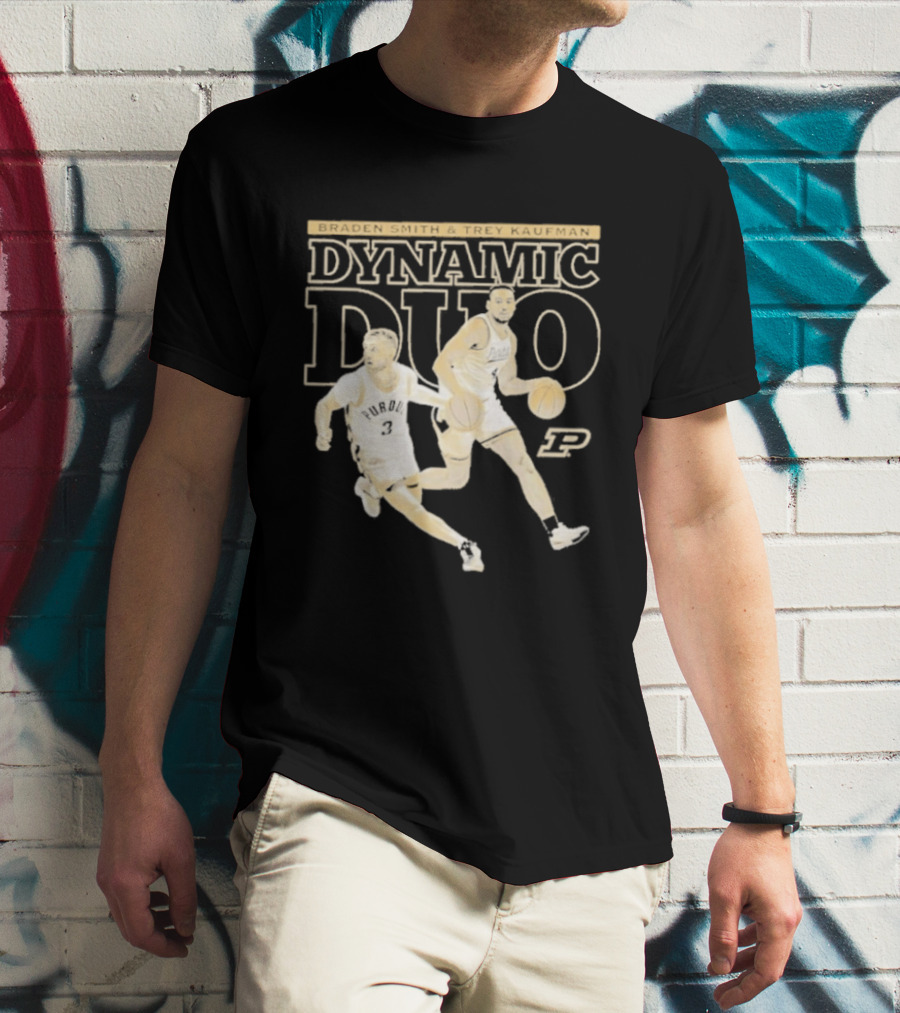 Braden Smith Trey Kaufman Dynamic Duo Purdue Boilermakers NCAA Basketball T-Shirt
