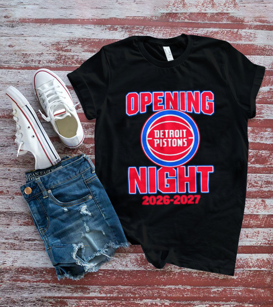 Detroit Pistons Opening Night 2026 2027 NBA Event T-Shirt