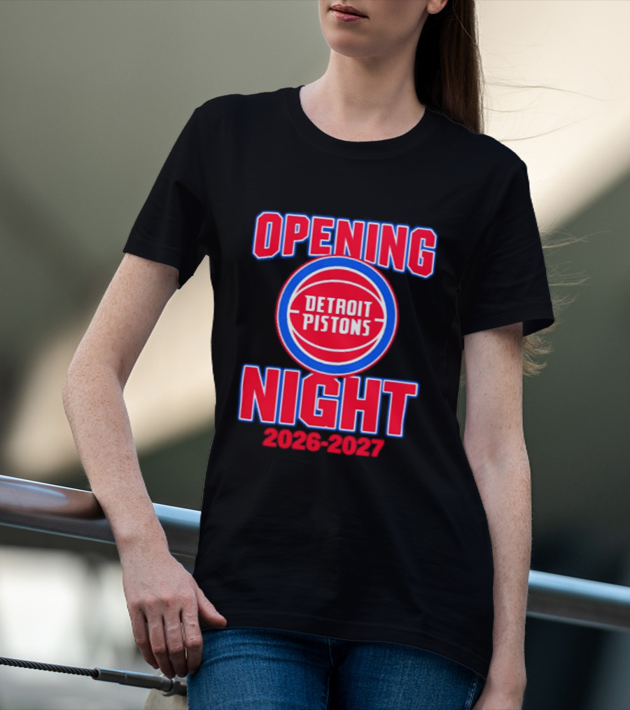 Detroit Pistons Opening Night 2026 2027 NBA Event T-Shirt