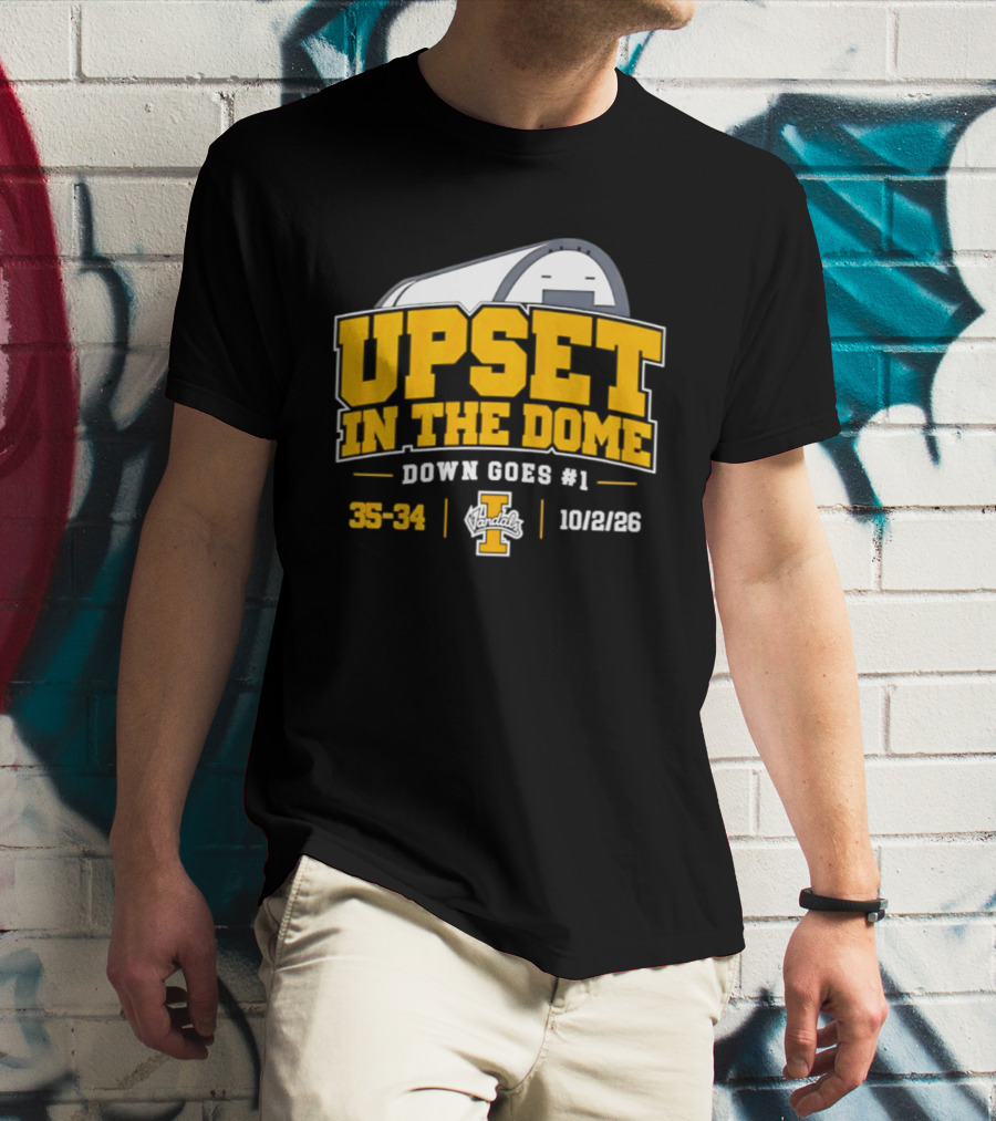 Idaho Vandals Upset In The Dome 35 34 Bown Goes #1 10/12/26 T-Shirt