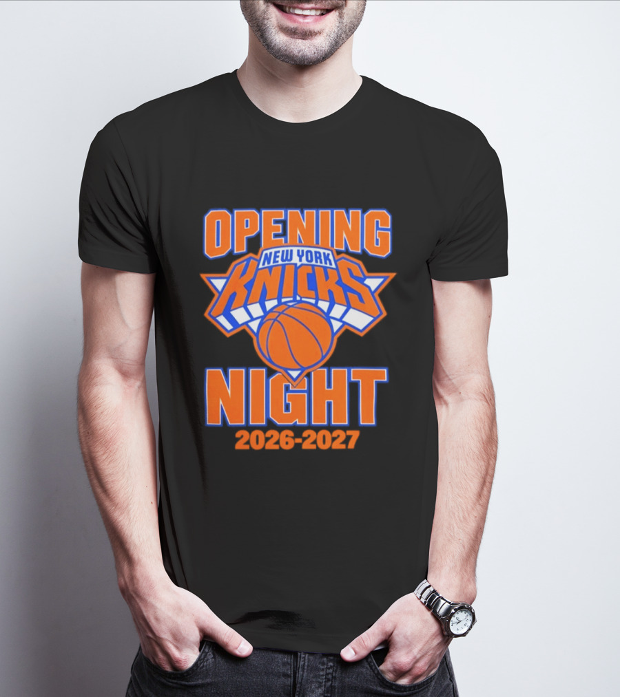 New York Knicks NBA 2026 2027 Opening Night T-Shirt