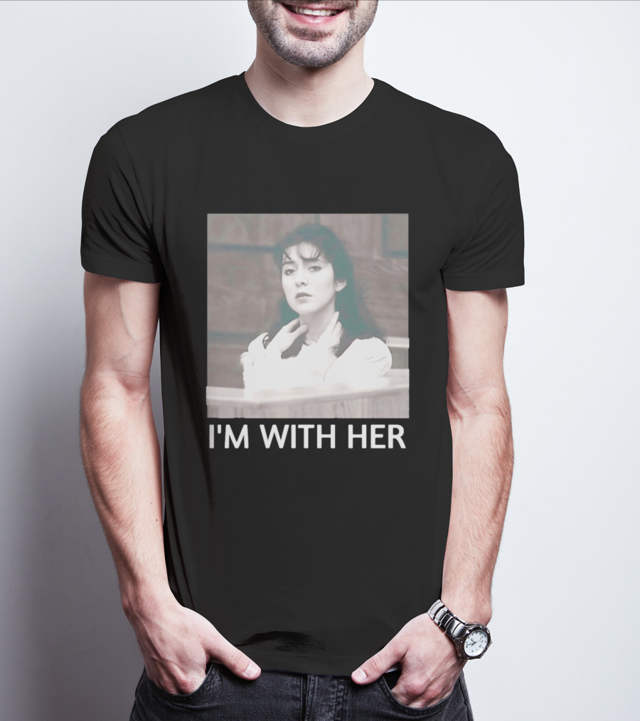 Lorena Bobbitt I'm With Her Courtroom Image T-Shirt