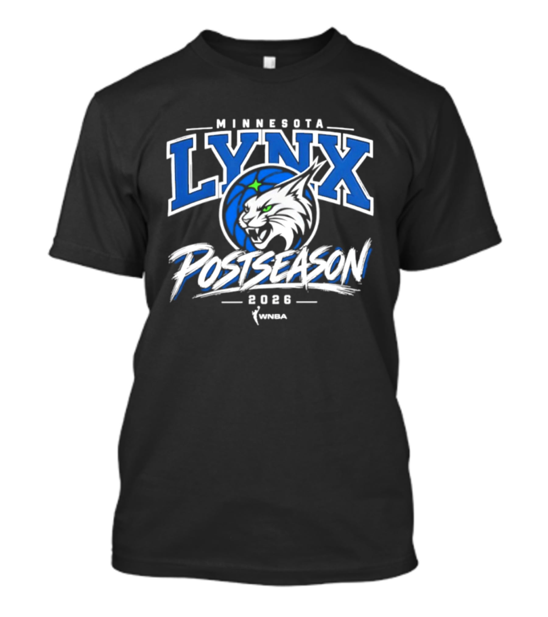 Minnesota Lynx WNBA Postseason 2026 Logo Sports Merchandise T-Shirt