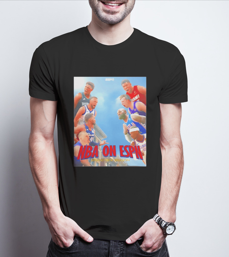 NBA On ESPN Brand New Season 2026 Opening Week Matchups T-Shirt