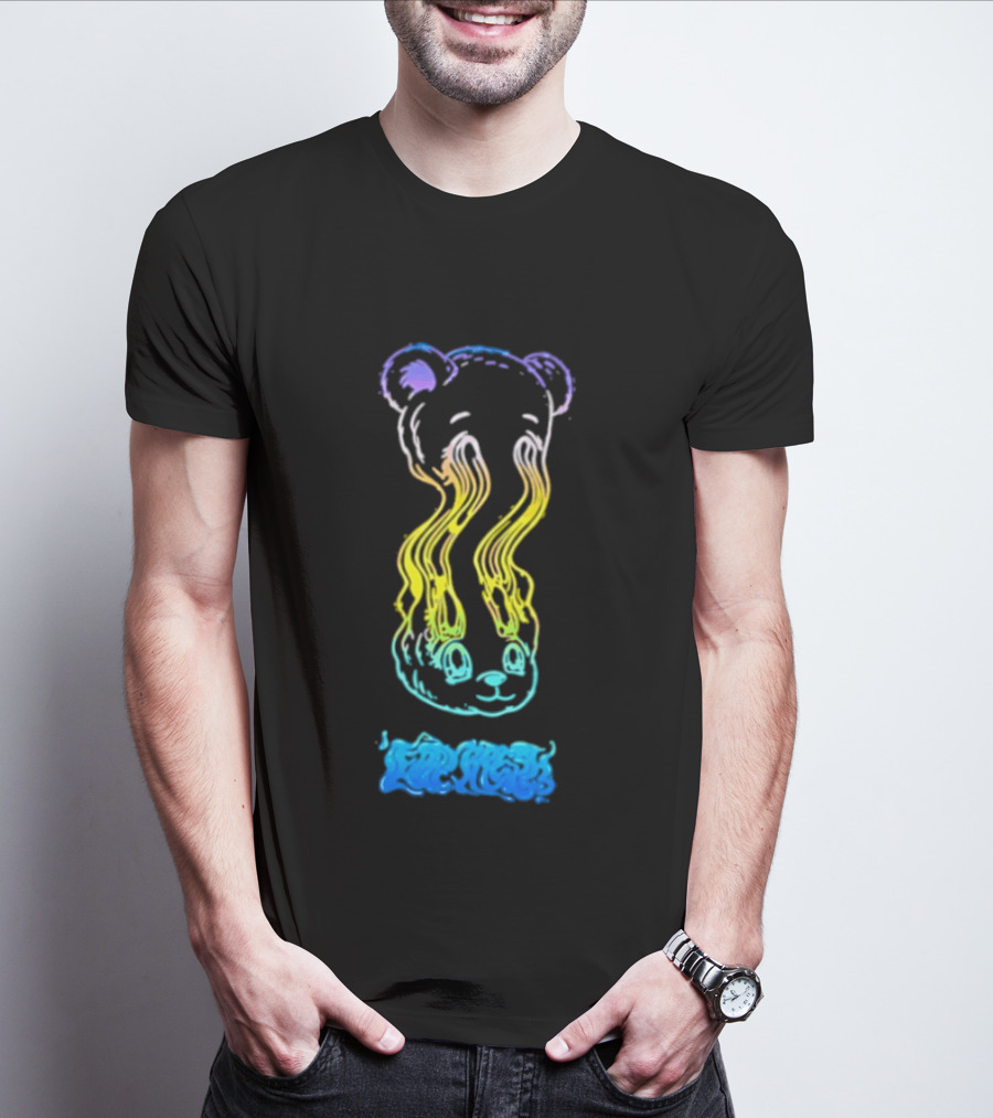 Teddy Fresh Melting Bear Illustration Multicolor T-Shirt