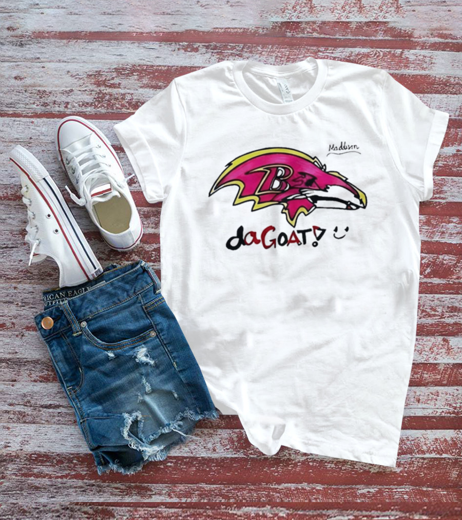 Baltimore Ravens Crucial Catch 2026 Young Heroes Fighting Cancer DaGOAT T-Shirt