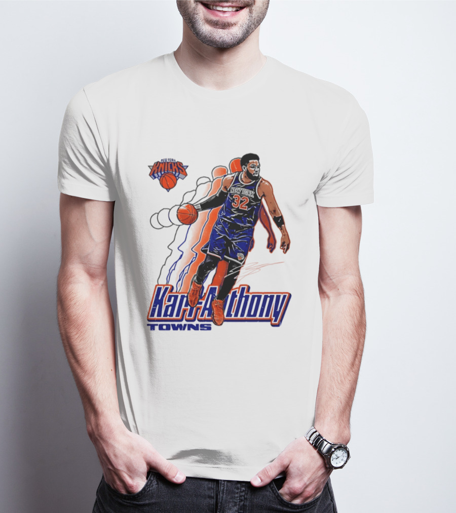 Karl Anthony Towns New York Knicks Basketball 32 T-Shirt