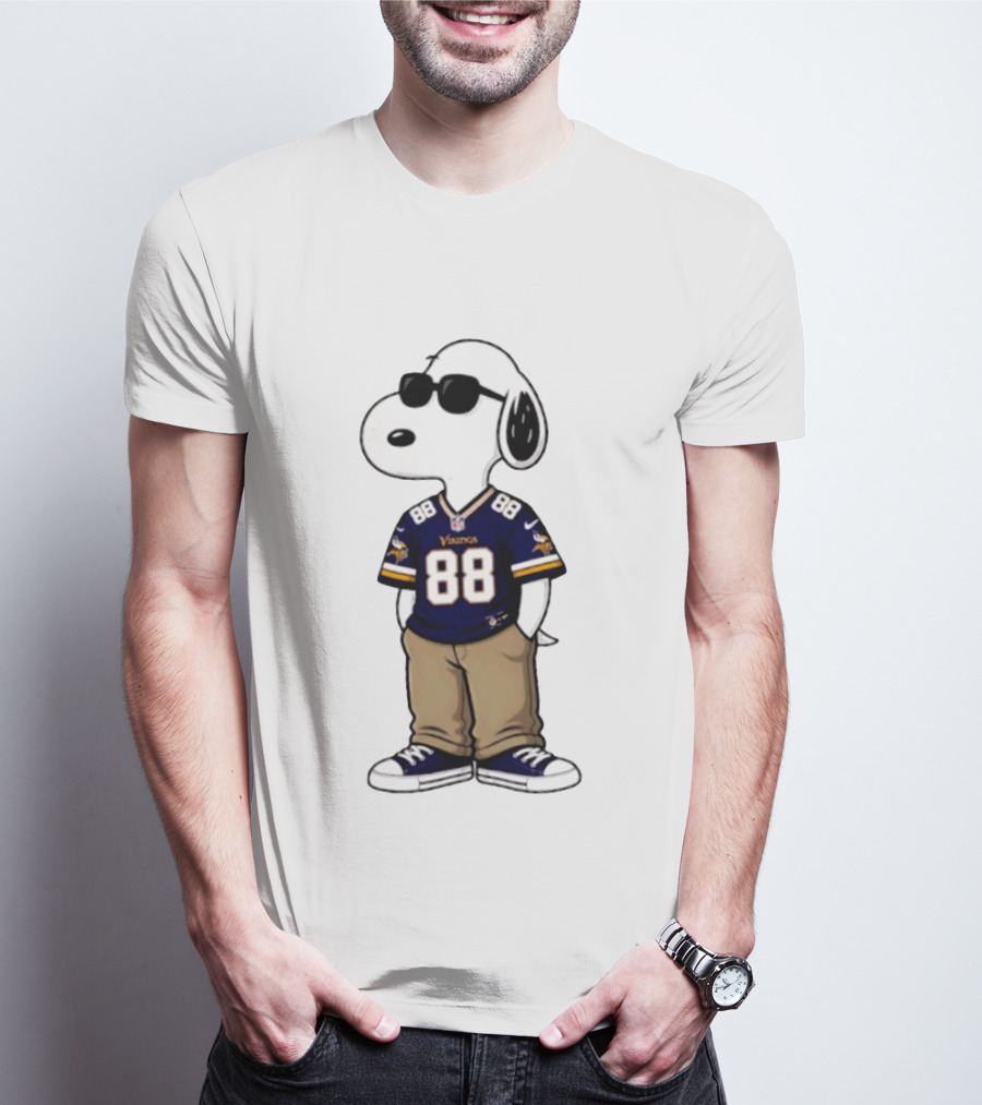 Snoopy 88 Vikings 2026 Football Sunglasses T-Shirt