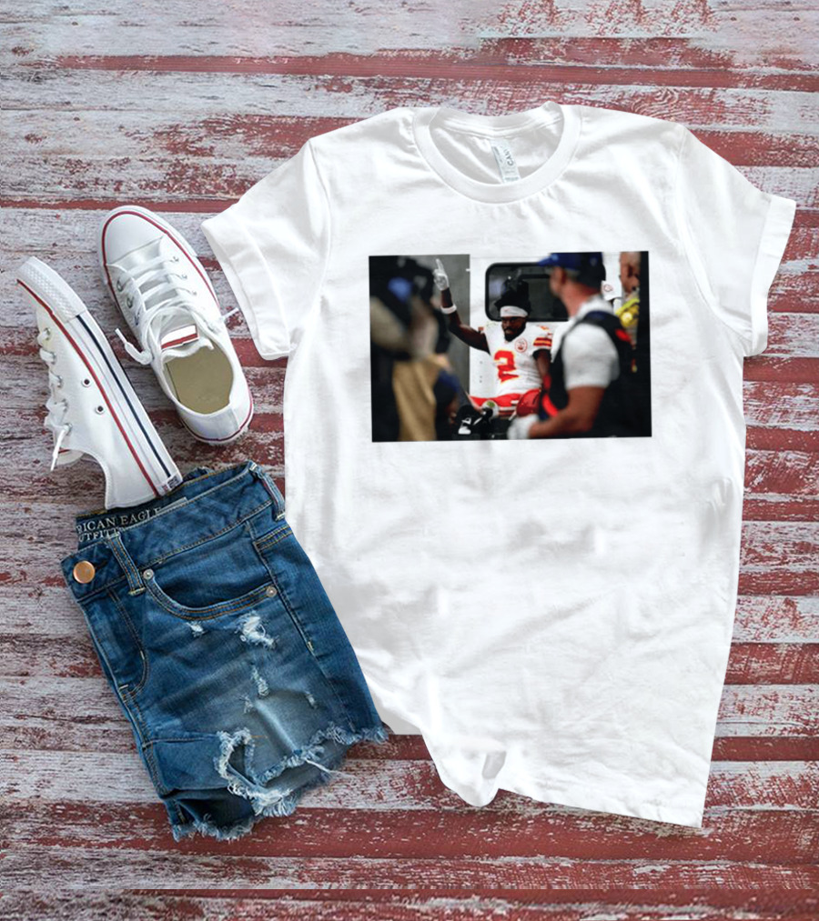 Tyquan Thornton Kansas City Chiefs Number 2 On Field Celebration 2026 T-Shirt