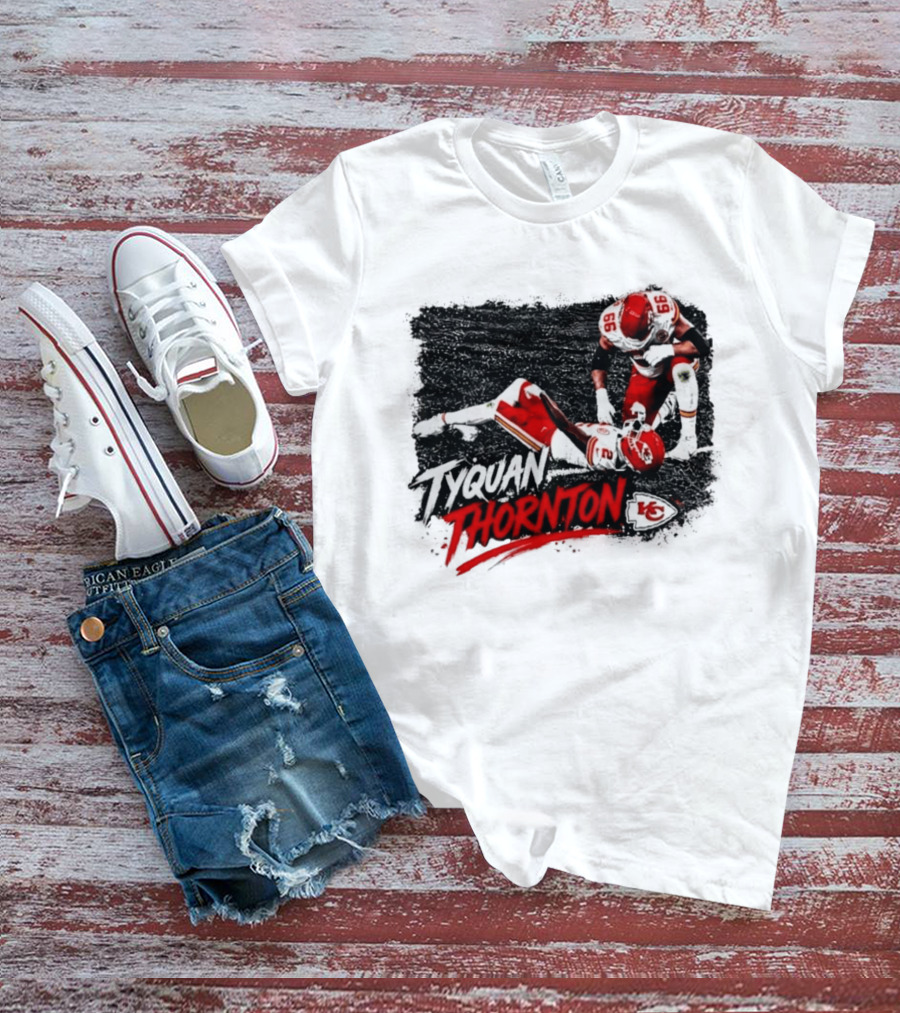 Tyquan Thornton No 2 And No 66 Kansas City Chiefs NFL Action Scene T-Shirt