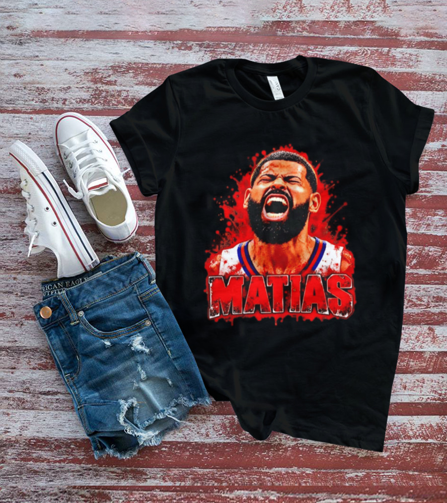 Matias Puerto Rican Basketball Cangrejeros Scream USA T-Shirt
