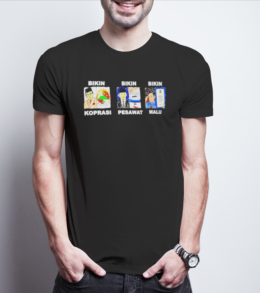 Indonesia Bikin Koprasi Pesawant Malu Comic T-Shirt
