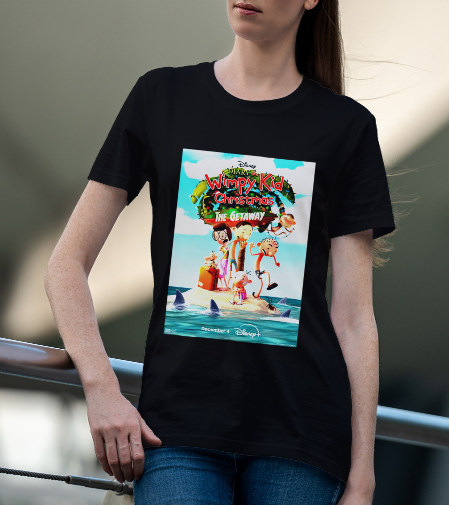 Disney Diary Of A Wimpy Kid Christmas The Getaway December 4 Disney+ T-Shirt