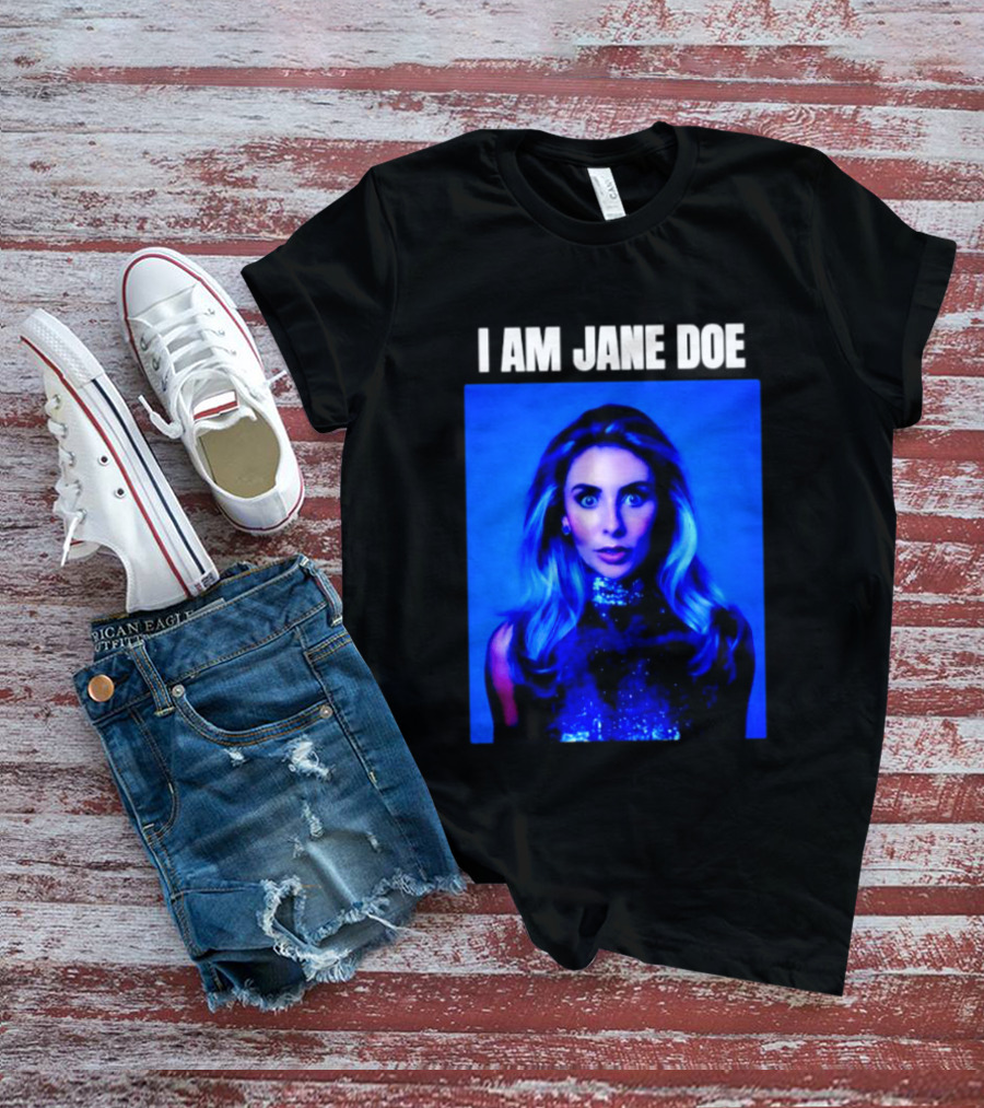 I Am Jane Doe Blue Portrait Mystique T-Shirt
