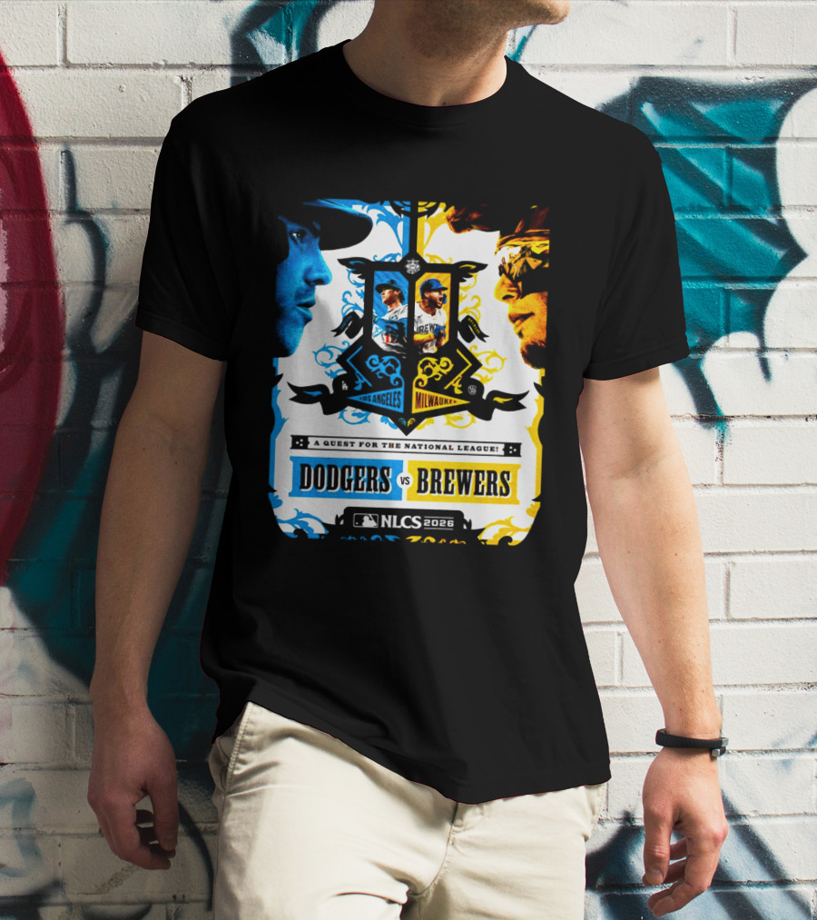 MLB Los Angeles Dodgers Brewers NLCS 2026 Head To Head Quest For The National League T-Shirt