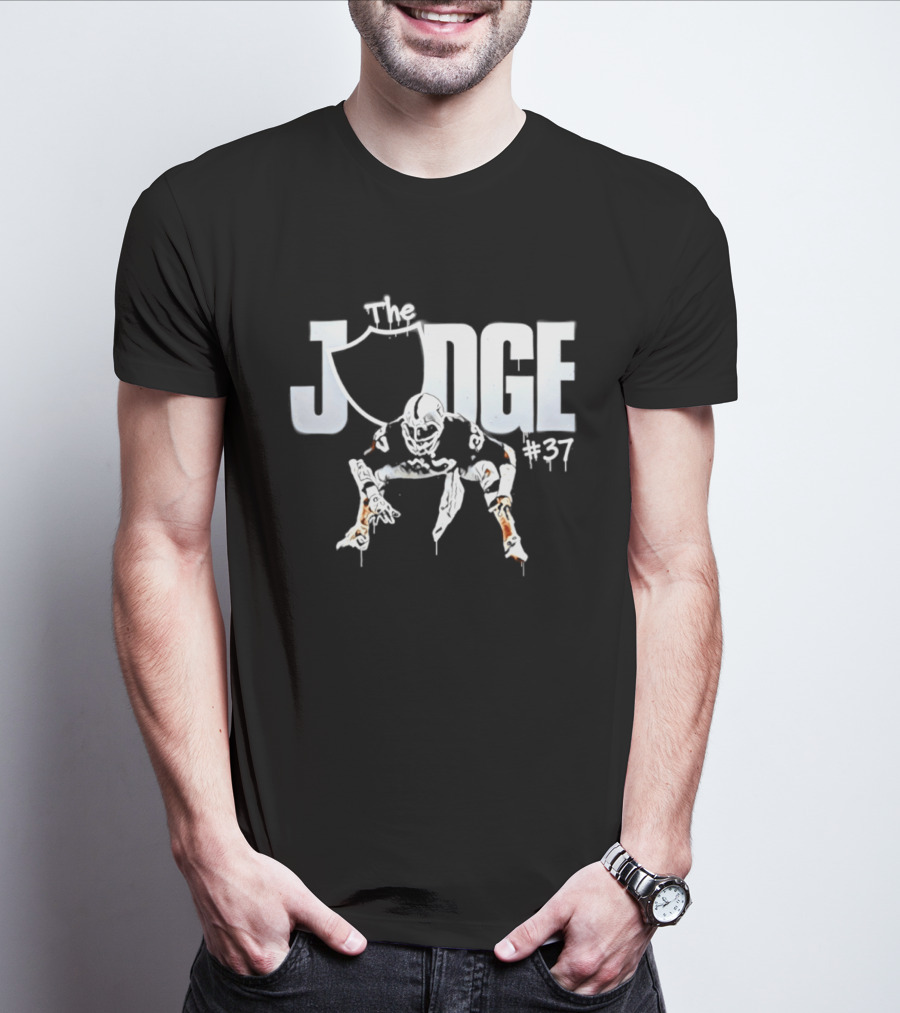 Judge #37 Lester Hayes Las Vegas Raiders Football T-Shirt