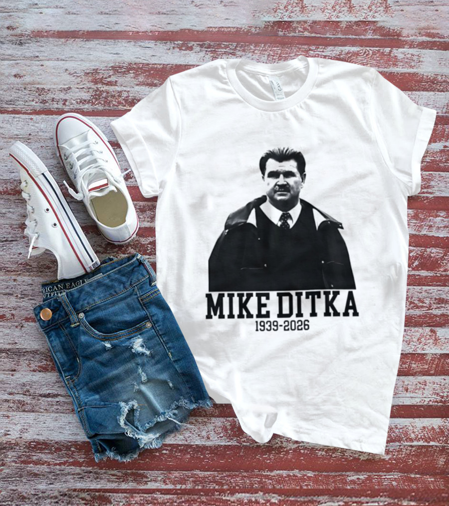Mike Ditka Chicago Bears 1939 2026 Memoriam Football T-Shirt