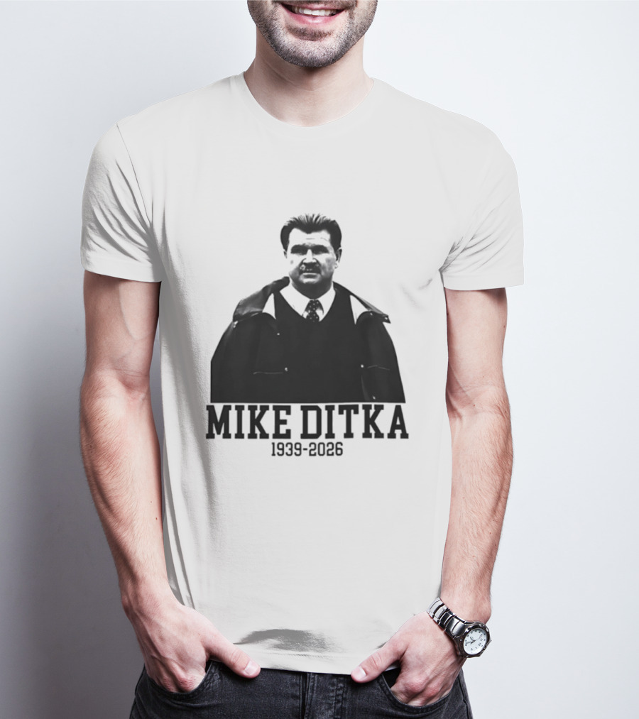 Mike Ditka Chicago Bears 1939 2026 Memoriam Football T-Shirt