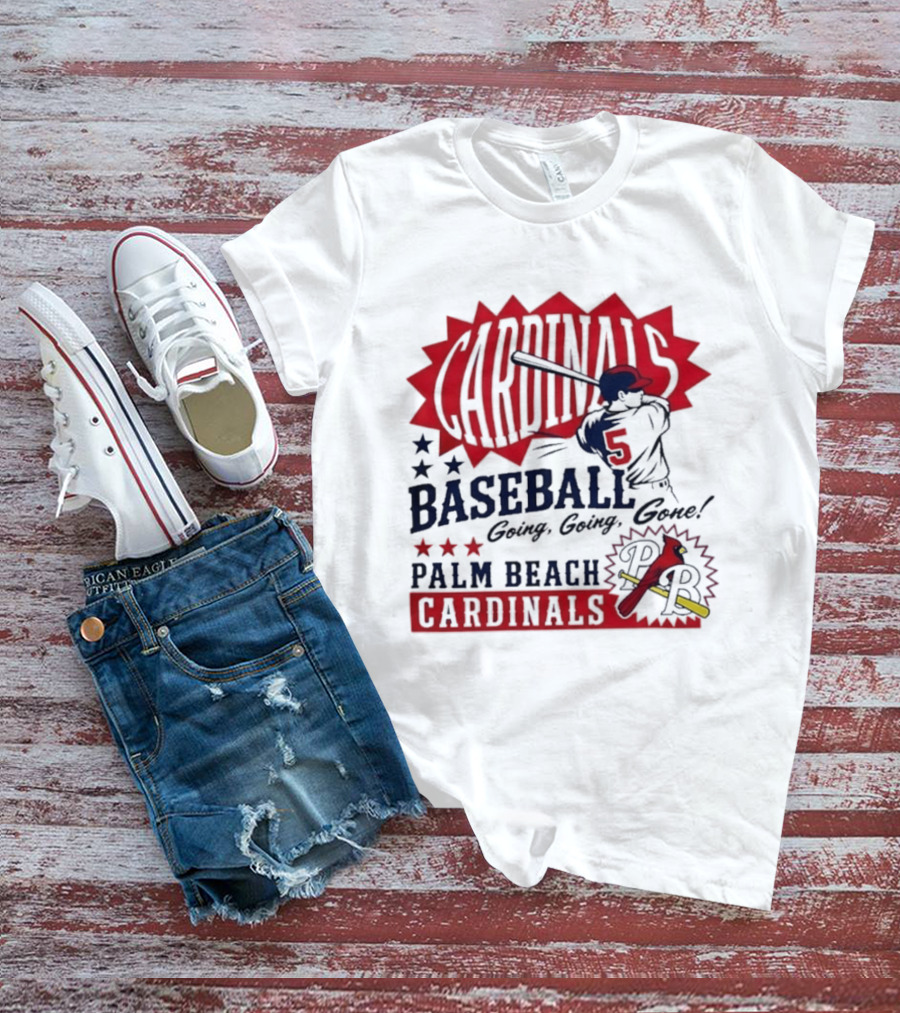 Palm Beach Cardinals Baseball Going Going Gone T-Shirt