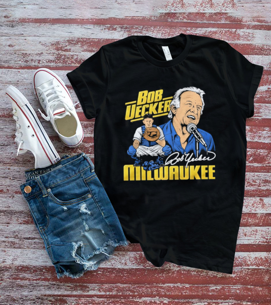 Bob Uecker Milwaukee Brewers Tribute Homage Royal Tri Blend T-Shirt