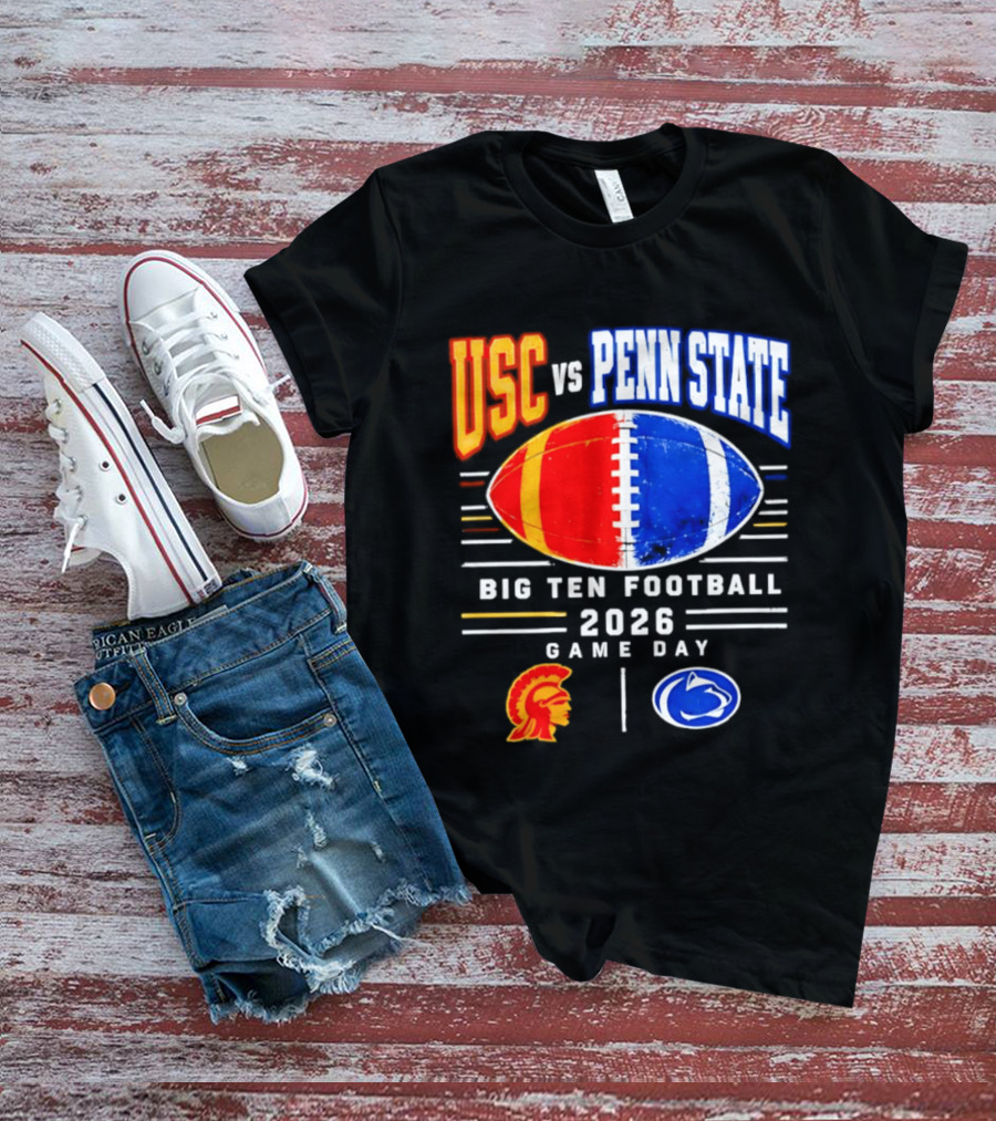 USC Vs Penn State Big Ten Football 2026 Game Day T-Shirt