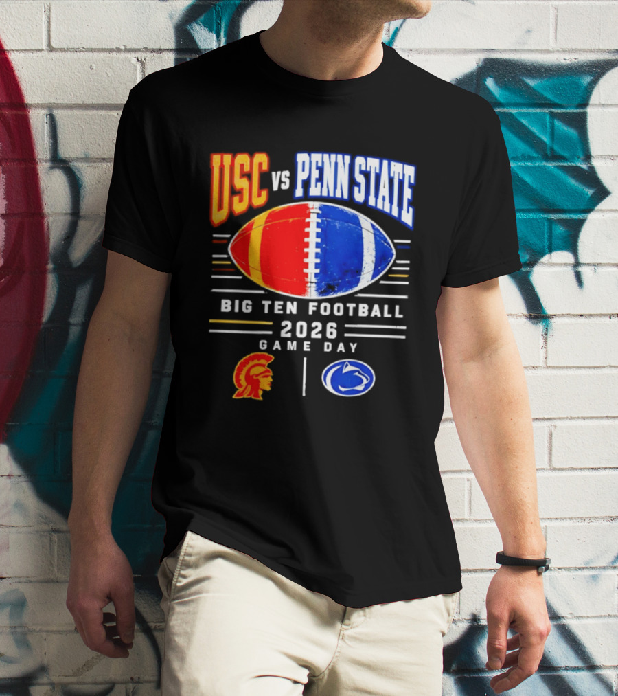 USC Vs Penn State Big Ten Football 2026 Game Day T-Shirt