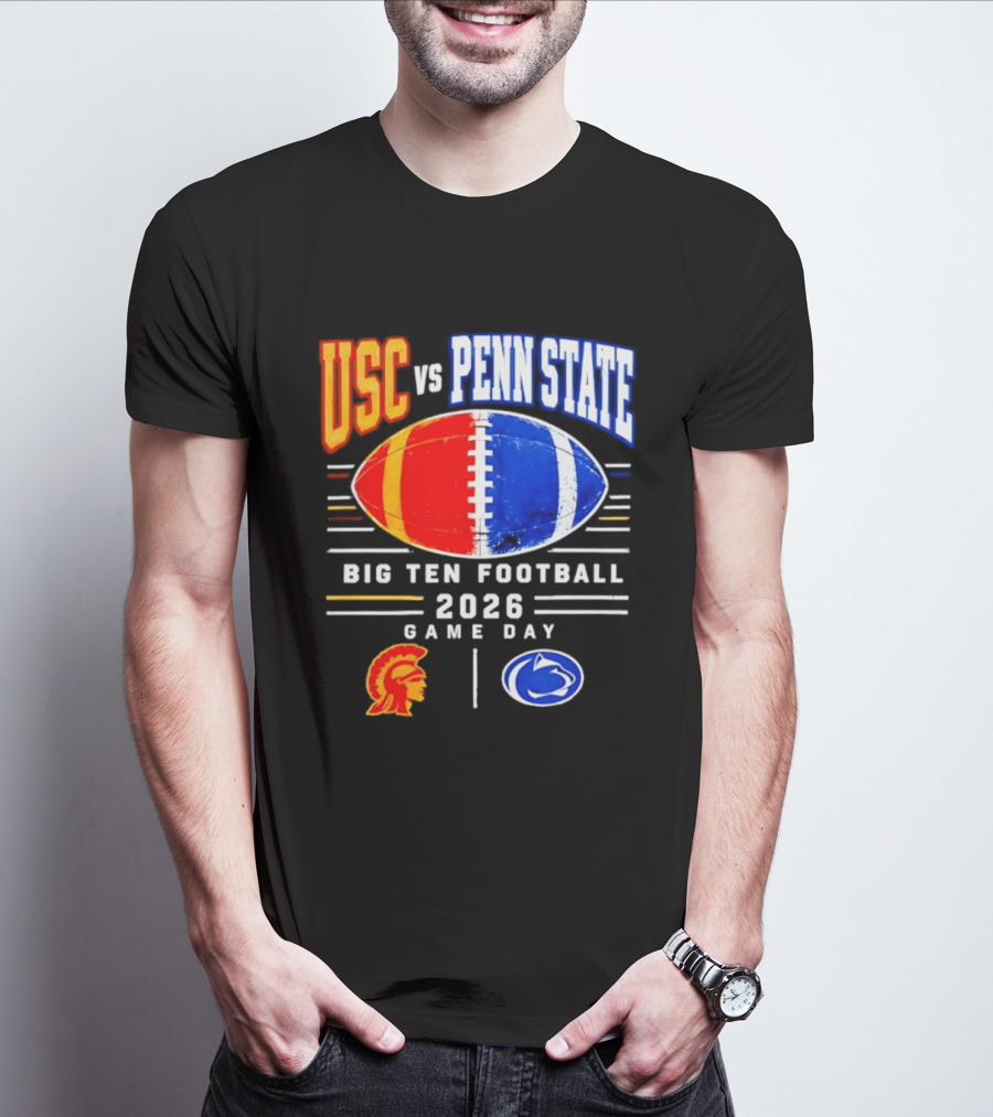 USC Vs Penn State Big Ten Football 2026 Game Day T-Shirt