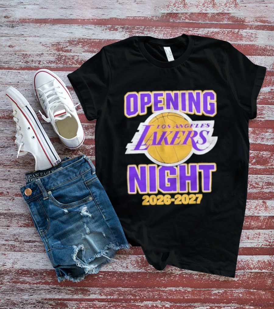 NBA 2026 2027 Opening Night Los Angeles Lakers T-Shirt