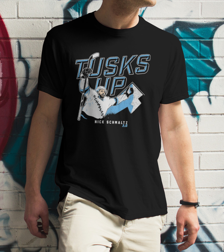 Nick Schmaltz Tusks Up Hockey Celebration T-Shirt