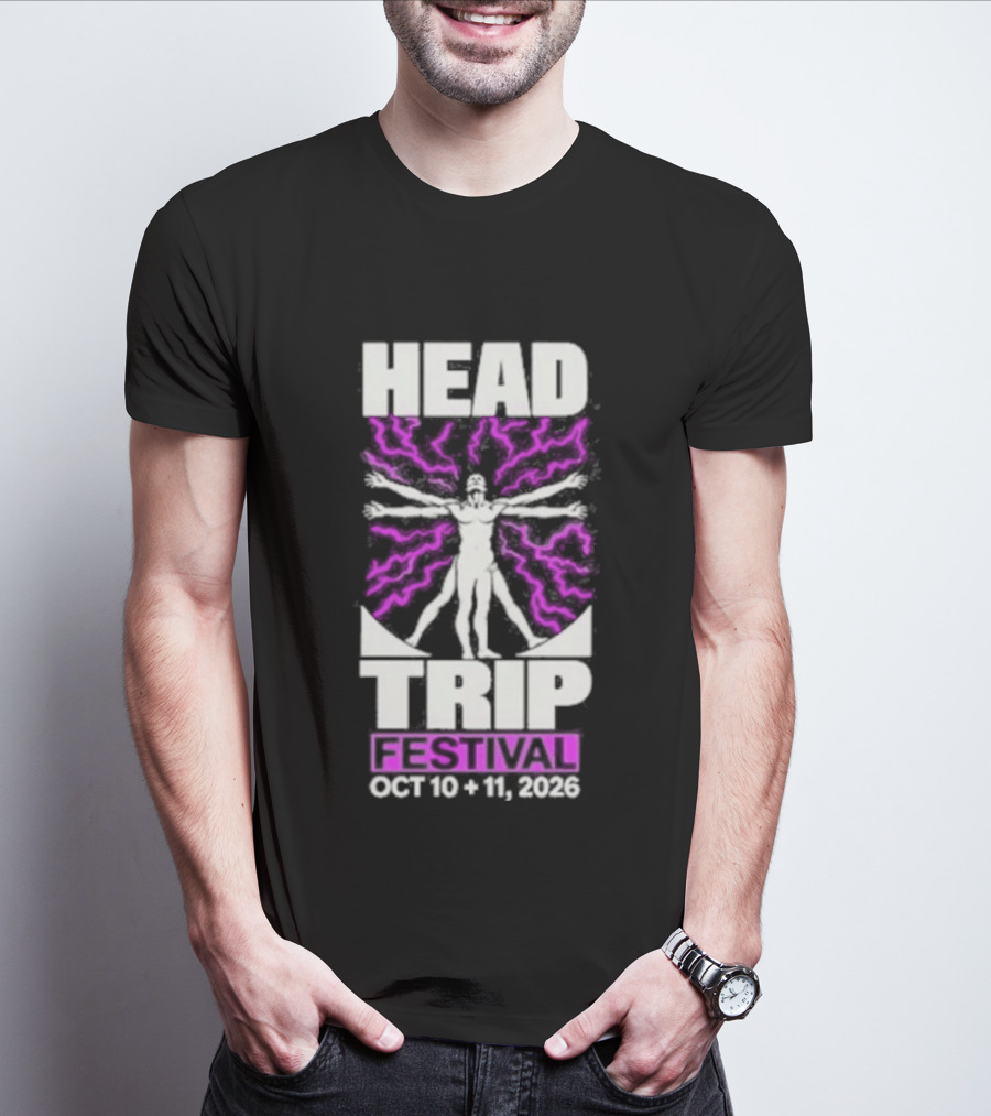 Head Trip Festival Electric Man Oct 13 14 2023 T-Shirt