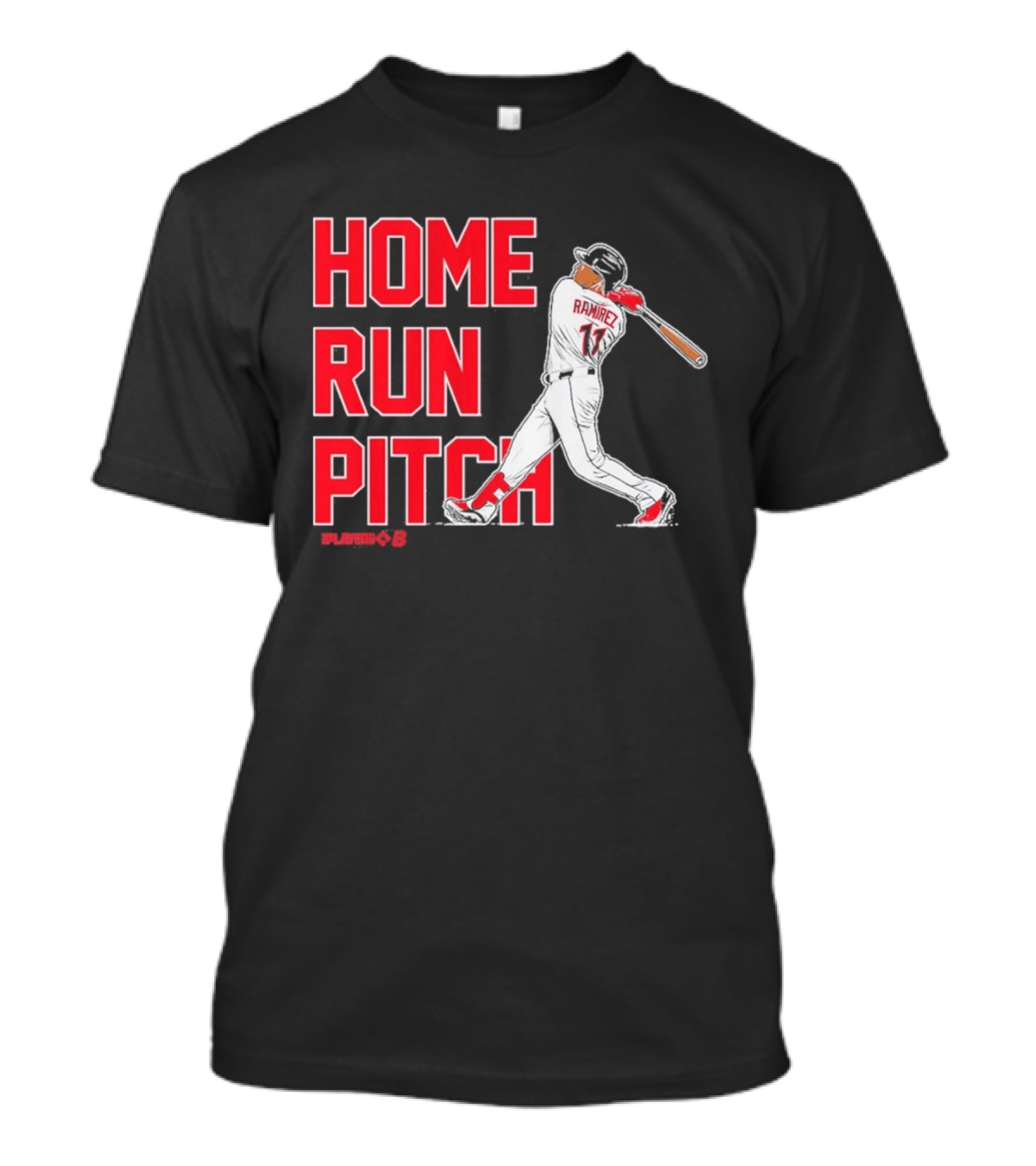Ramirez 11 Home Run Pitch Swing Baseball T-Shirt