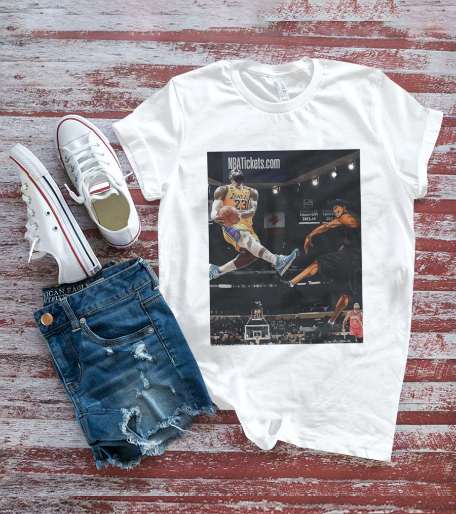 Alley Oop Lakers 23 NBA Anime Champions 2013 14 2017 18 T-Shirt