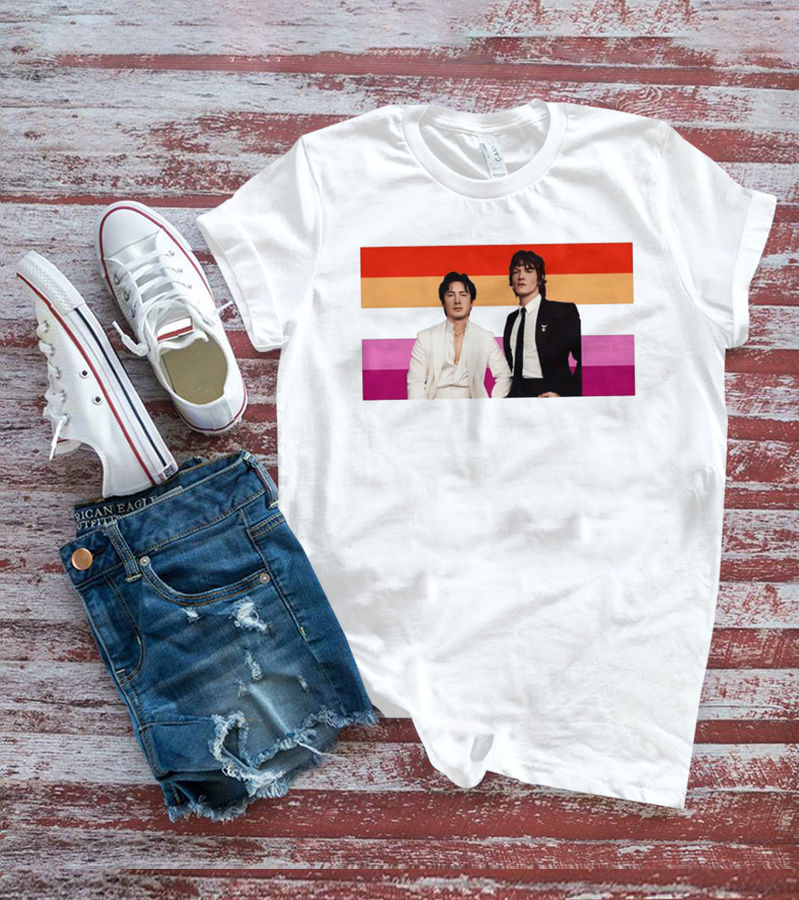 Hudson Williams Connor Storrie Lesbian Pride Flag Themes T-Shirt