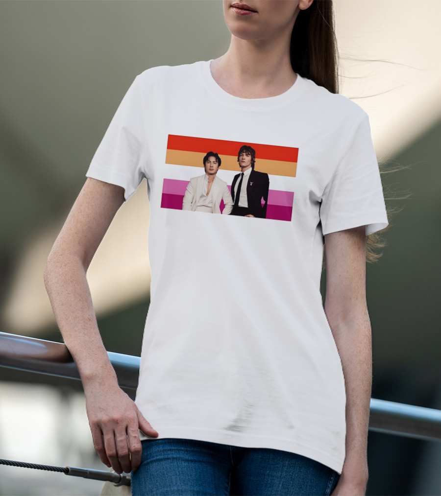 Hudson Williams Connor Storrie Lesbian Pride Flag Themes T-Shirt