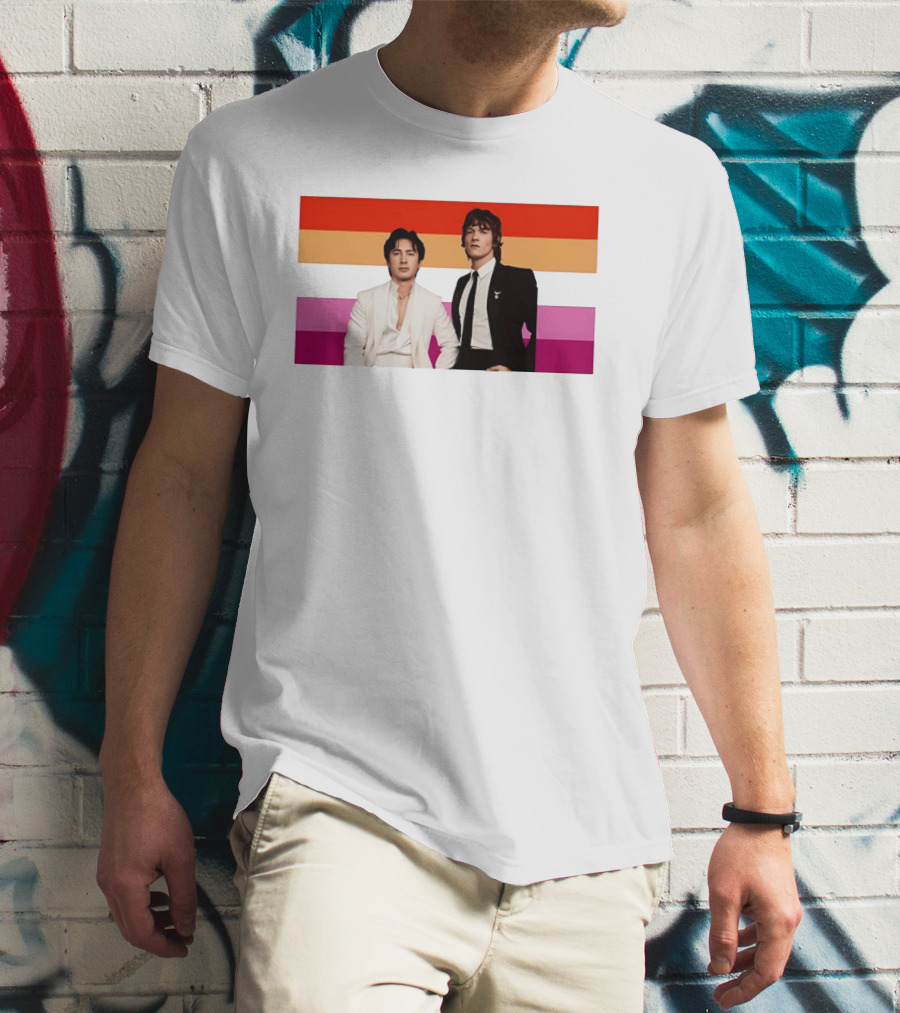 Hudson Williams Connor Storrie Lesbian Pride Flag Themes T-Shirt