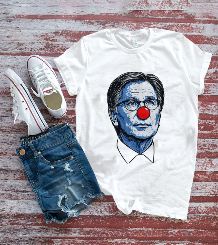 Dan Lifshatz Clown Red Nose Illustration Pop Culture T-Shirt