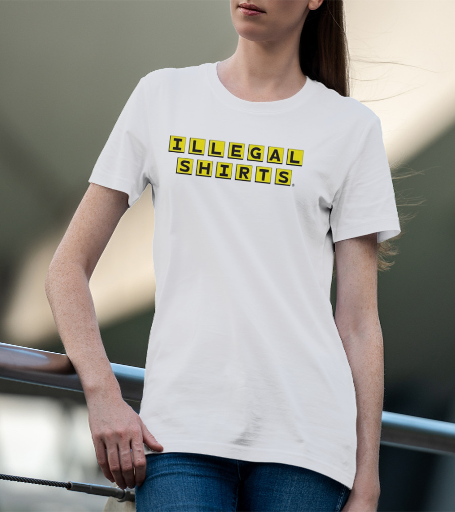Illegal Waffle House Yellow Crossword Illegal T-Shirt