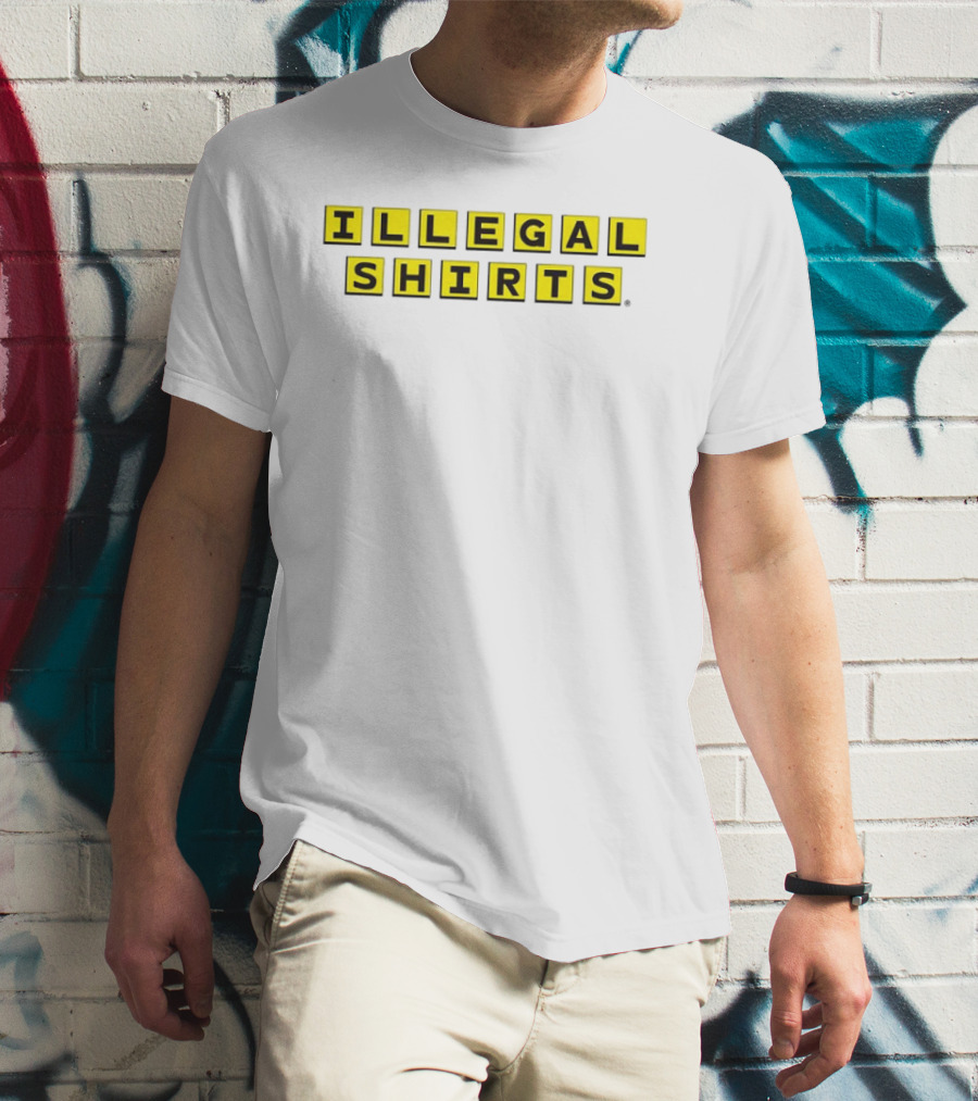 Illegal Waffle House Yellow Crossword Illegal T-Shirt