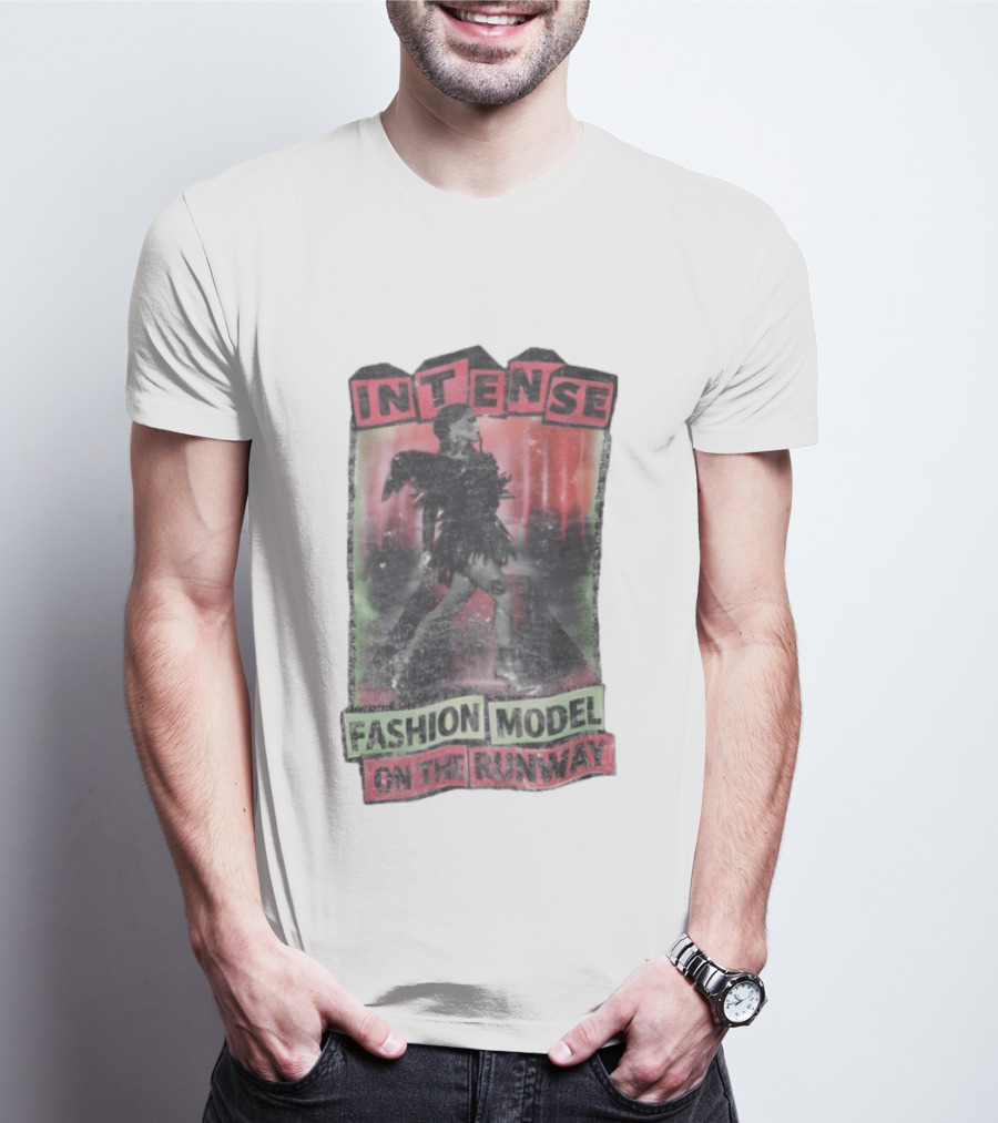 Intense Fashion Model On The Runway T-Shirt