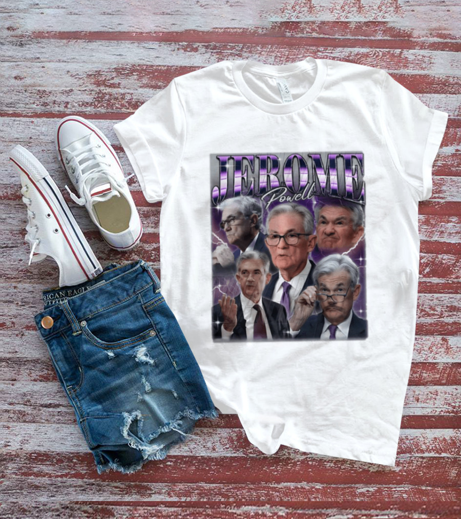 Jerome Powell Collage Multiple Expressions And Poses T-Shirt