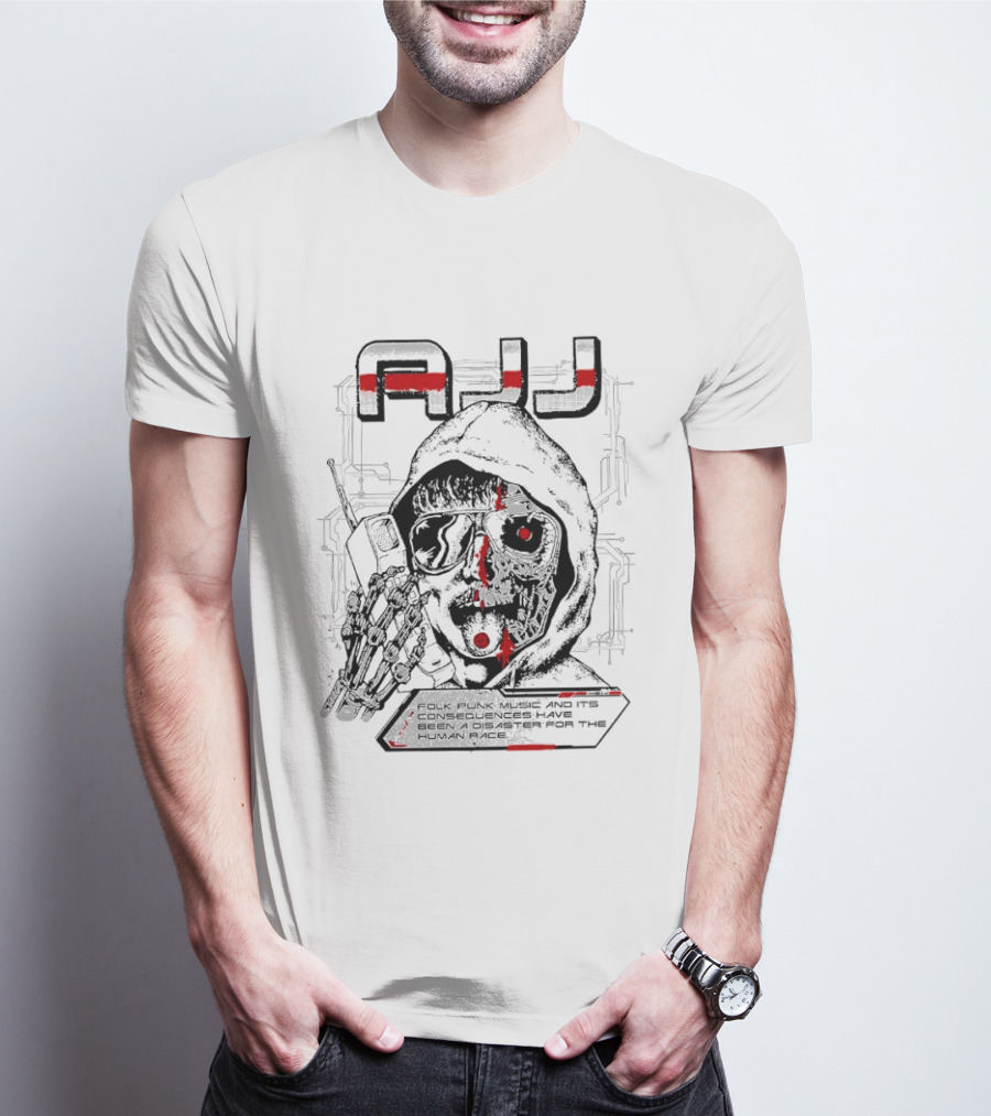 AJJ Lost Media Folk Punk Music Human Memory Exploration T-Shirt