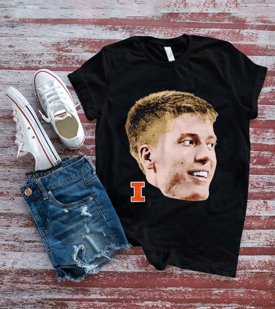 Ben Humrichous Illinois Fighting Illini Big Head I T-Shirt