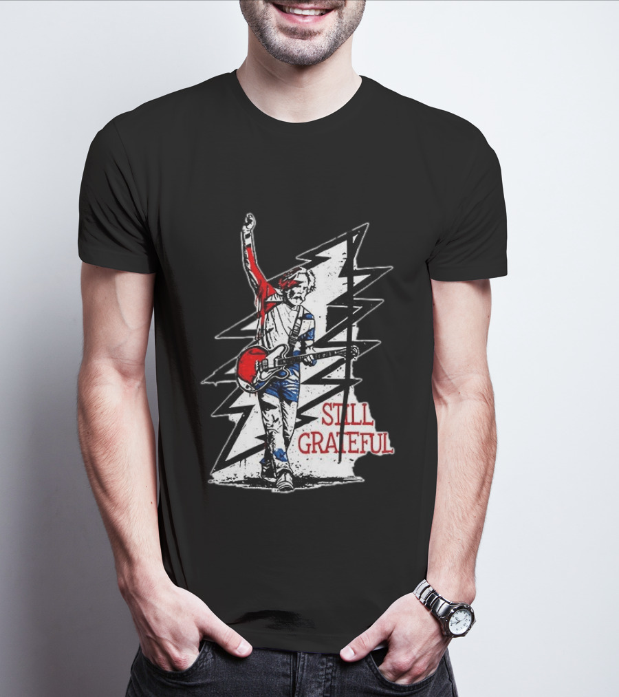 Bob Weir Still Grateful Lightning Bolt Guitar T-Shirt