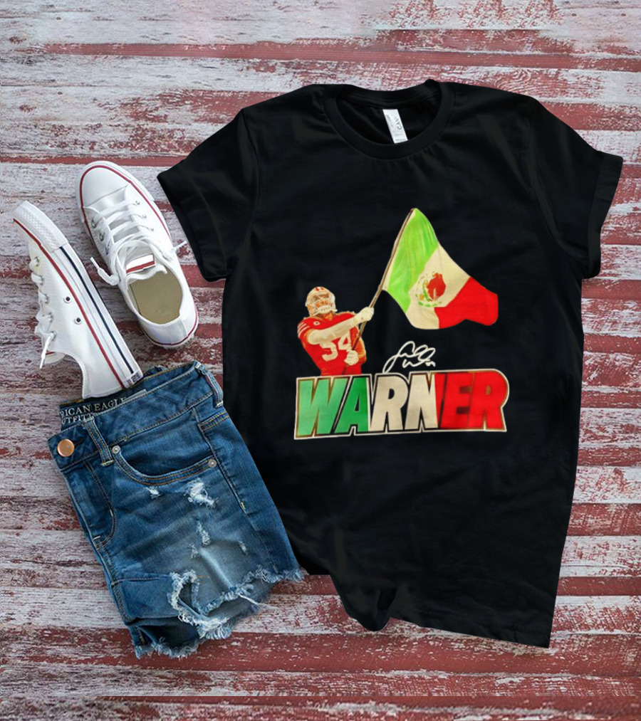 Fred Warner Mexico Flag San Francisco 49ers Player Celebration T-Shirt