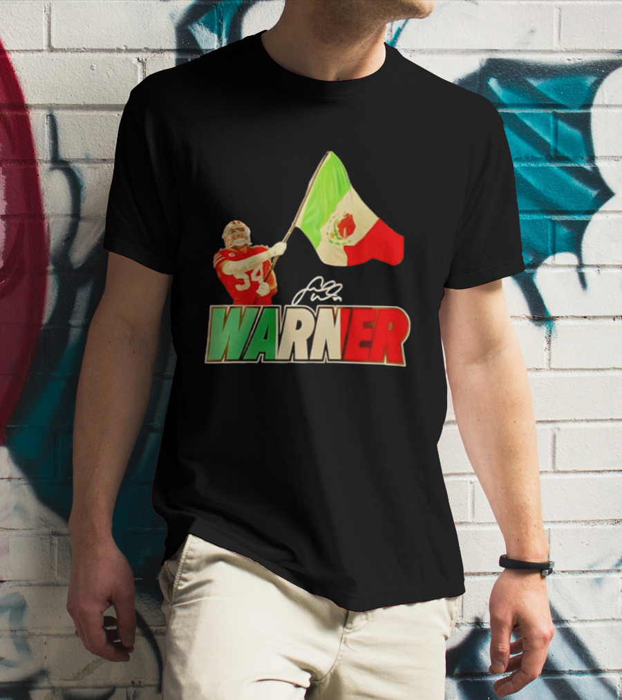 Fred Warner Mexico Flag San Francisco 49ers Player Celebration T-Shirt